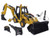 CAT Caterpillar 420E Center Pivot Backhoe Loader with Working Tools with Operator Core Classics Series 1/50 Diecast Model Diecast Masters 85143 C