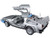  Back To The Future Time Machine Delorean with Mr. Fusion 1/18 Diecast Model Car Hot Wheels CMC98
