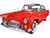  1956 Ford Thunderbird Hard Top Red 1/18 Diecast Model Car Motormax 73176