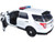 2015 Ford PI Utility Interceptor Plain White Police Car with Light Bar 1/18 Diecast Model Car Motormax 73541