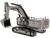 CAT Caterpillar 390F L Hydraulic Tracked Excavator Gunmetal Commemorative Series 1/50 Diecast Model Diecast Masters 85547