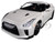 2017 Nissan GT-R R35 White 1/24 Diecast Car Model BBurago 21082