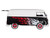 Volkswagen Type 2 T1 Delivery Van with Flames 1/24 Diecast Car Model Motormax 79566