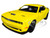 2018 Dodge Challenger SRT Hellcat Widebody Yellow 1/24 Diecast Model Car Motormax 79350