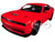 2018 Dodge Challenger SRT Hellcat Widebody Red 1/24 Diecast Model Car Motormax 79350