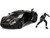 Lykan Hypersport Black with Black Panther Diecast Figurine Avengers Marvel Series 1/24 Diecast Model Car Jada 99723