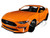 2018 Ford Mustang GT 5.0 Orange Black Wheels 1/24 Diecast Model Car Motormax 79352