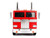 G1 Autobot Optimus Prime Truck Red Robot Chassis Transformers TV Series Hollywood Rides Series 1/24 Diecast Model Jada 99524
