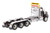 International HX620 Day Cab Tridem Tractor Black 1/50 Diecast Model Diecast Masters 71009