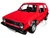 1979 Volkswagen Golf Mk1 GTI Red Black Stripes 1/24 Diecast Model Car Bburago 21089