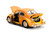 Volkswagen Beetle Weathered Yellow Robot on Chassis Charlie Diecast Figurine Bumblebee 2018 Movie Transformers Series Hollywood Rides Series 1/24 Diecast Model Car Jada 30114