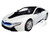 2018 BMW i8 Coupe Metallic White Black Top 1/24 Diecast Model Car Motormax 79359