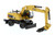 CAT Caterpillar M318D Wheeled Excavator Operator High Line Series 1/87 HO Diecast Model Diecast Masters 85177
