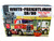 Skill 3 Model Kit White Freightliner SD/DD Truck Tractor 2 in 1 Kit Display Base 75th Freightliner Anniversary Commemorative Edition 1/25 Scale Model AMT AMT1046