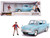 1959 Ford Anglia Light Blue Weathered Harry Potter Diecast Figurine 1/24 Diecast Model Car Jada 31127