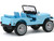 Jeep CJ-5 Sierra Blue Elvis Presley 1935 1977 1/18 Diecast Model Car Greenlight 19061