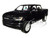 2019 RAM 1500 Laramie Crew Cab Pickup Truck Black 1/24 Diecast Model Car Motormax 79357