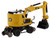 CAT Caterpillar M323F Railroad Wheeled Excavator 3 Accessories High Line Series 1/87 HO Diecast Model Diecast Masters 85612