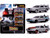 Back to the Future Time Machine 3 piece Set Nano Hollywood Rides Diecast Models Jada 31583