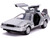 DeLorean DMC Time Machine Silver Back to the Future Part II 1989 Movie Hollywood Rides Series 1/32 Diecast Model Car Jada 30541