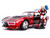 1969 Chevrolet Corvette Stingray Harley Quinn Diecast Figure DC Comics Series 1/24 Diecast Model Car Jada 31196