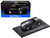 2004 Ford Shelby Cobra Concept Ebony Black Metallic Bright Argent Silver Stripes 1/64 Diecast Model Car Autoart 20542