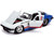 1963 Chevrolet Corvette Stingray White Blue Red Stripe Chevy Racing Bigtime Muscle 1/24 Diecast Model Car Jada 31666