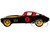 1966 Chevrolet Corvette Black Widow Diecast Figurine Avengers Marvel Series 1/24 Diecast Model Car Jada 31749