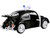 1966 Volkswagen Beetle Police Car Black White 1/24 Diecast Model Car Motormax 79578