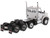 Kenworth T880 SBFA Day Cab Pusher-Axle Tandem Truck Tractor White Metallic 1/50 Diecast Model Diecast Masters 71058