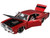 1969 Dodge Charger R/T Red Metallic Black Hood Black Stripes Classic Muscle 1/25 Diecast Model Car Maisto 32537