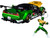 2002 Honda NSX Type-R Japan Spec RHD Right Hand Drive Green Ranger Diecast Figurine Power Rangers 1/24 Diecast Model Car Jada 31909