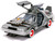 DeLorean Brushed Metal Time Machine Lights Back to the Future Part III 1990 Movie Hollywood Rides Series 1/24 Diecast Model Car Jada 32166