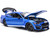 2020 Ford Mustang Shelby GT500 Blue Metallic White Stripes Special Edition 1/18 Diecast Model Car Maisto 31388