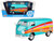Volkswagen Type 2 T1 Delivery Van Peace Turquoise Metallic 1/24 Diecast Model Car Motormax 79583