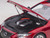 Lexus LS500h Morello Red Metallic Chrome Wheels 1/18 Model Car Autoart 78869