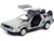 DeLorean DMC Time Machine Brushed Metal Back to the Future Part I 1985 Movie Hollywood Rides Series 1/32 Diecast Model Car Jada 32185