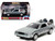 DeLorean DMC Time Machine Brushed Metal Back to the Future Part I 1985 Movie Hollywood Rides Series 1/32 Diecast Model Car Jada 32185