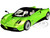 Pagani Huayra Roadster Verde Firenze Green Metallic Carbon Luggage Set 1/18 Model Car Autoart 78288