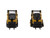 Set of 2 pieces CAT Caterpillar 272D2 Skid Steer Loader CAT Caterpillar 297D2 Compact Track Loader Accessories 1/64 Diecast Models Diecast Masters 85693
