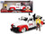 1953 Chevrolet Pickup Truck White Red Charro Man Diecast Figurine Tapatio 1/24 Diecast Model Car Jada 31968