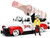 1953 Chevrolet Pickup Truck White Red Charro Man Diecast Figurine Tapatio 1/24 Diecast Model Car Jada 31968