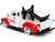 1953 Chevrolet Pickup Truck White Red Charro Man Diecast Figurine Tapatio 1/24 Diecast Model Car Jada 31968