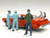 Hazmat Crew Figurine V 1/24 Scale Models American Diorama 76371
