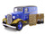 1935 Chevrolet Canopy Truck Blue Truck With Accessories 1/24 Diecast Model Unique Replicas 18621