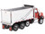 International HX620 Tandem Axle Pusher Axle OX Stampede Dump Truck Red and Chrome Transport Series 1/50 Diecast Model Diecast Masters 71076
