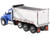 Kenworth T880S SFFA Tandem Axle Pusher Axle OX Stampede Dump Truck Blue and Chrome Transport Series 1/50 Diecast Model Diecast Masters 71078