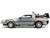 DeLorean Brushed Metal Time Machine Lights Back to the Future 1985 Movie Hollywood Rides Series 1/24 Diecast Model Car Jada 32911