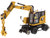 CAT Caterpillar M323F Railroad Wheeled Excavator Operator 3 Work Tools CAT Yellow Version High Line Series 1/50 Diecast Model Diecast Masters 85662