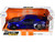 2016 Chevrolet Camaro Widebody Candy Blue Gray Metallic Hood American Flag Graphics Bigtime Muscle Series 1/24 Diecast Model Car Jada 32993
